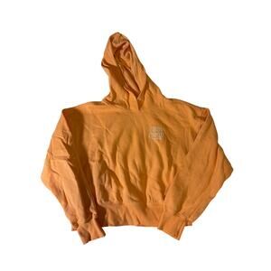 Old Navy medium yellow Be Kind crop hoodie like new